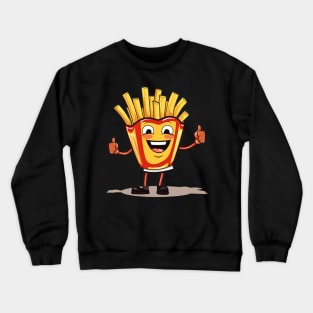 kawaii french fries T-Shirt cute potatofood Crewneck Sweatshirt